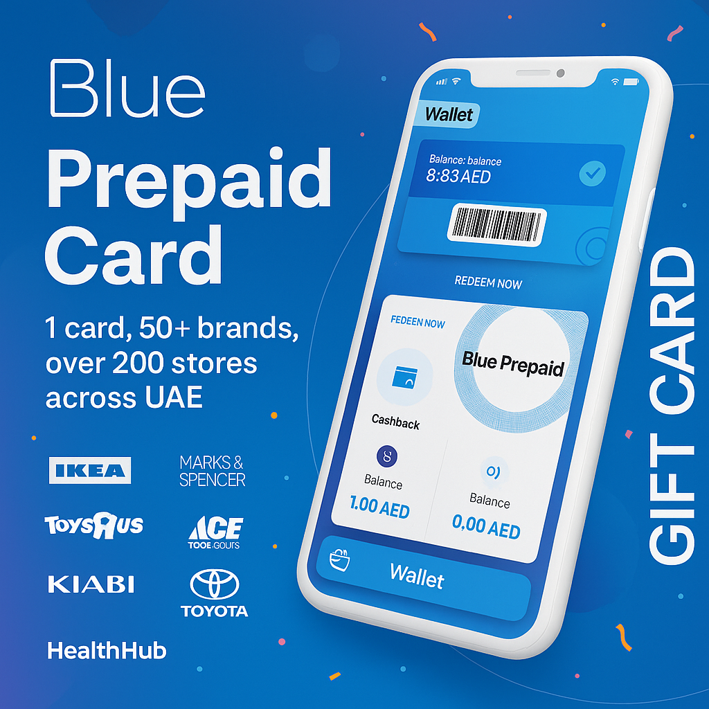 Blue Prepaid eCard 100 AED