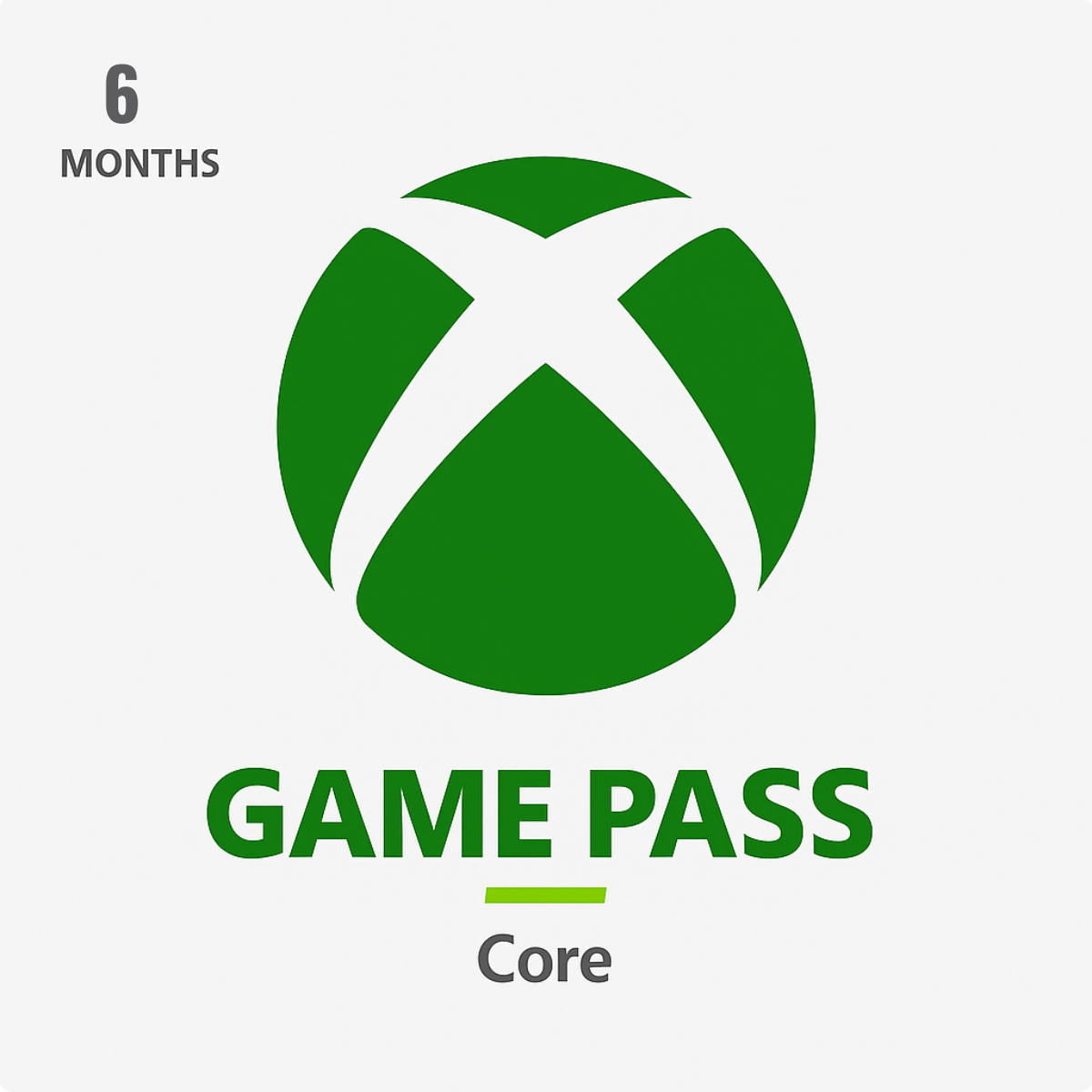 Xbox Game Pass Core - 6 Month Subscription