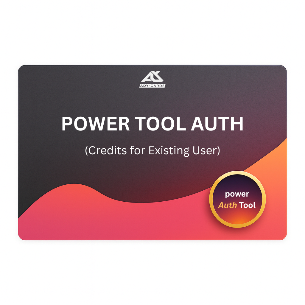 Power Tool Auth Credits (Existing User)