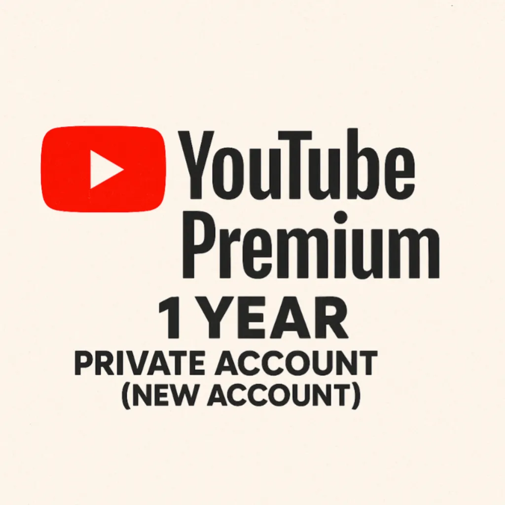 YouTube Premium - 1 Year - Private Account (New Account)