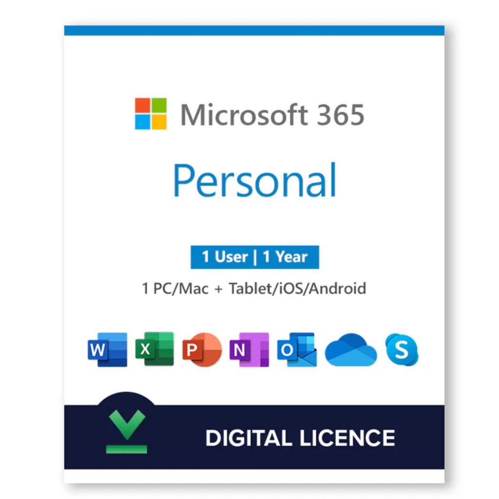 Microsoft 365 Personal KEY 1 Year [TW/HK VPN Required]