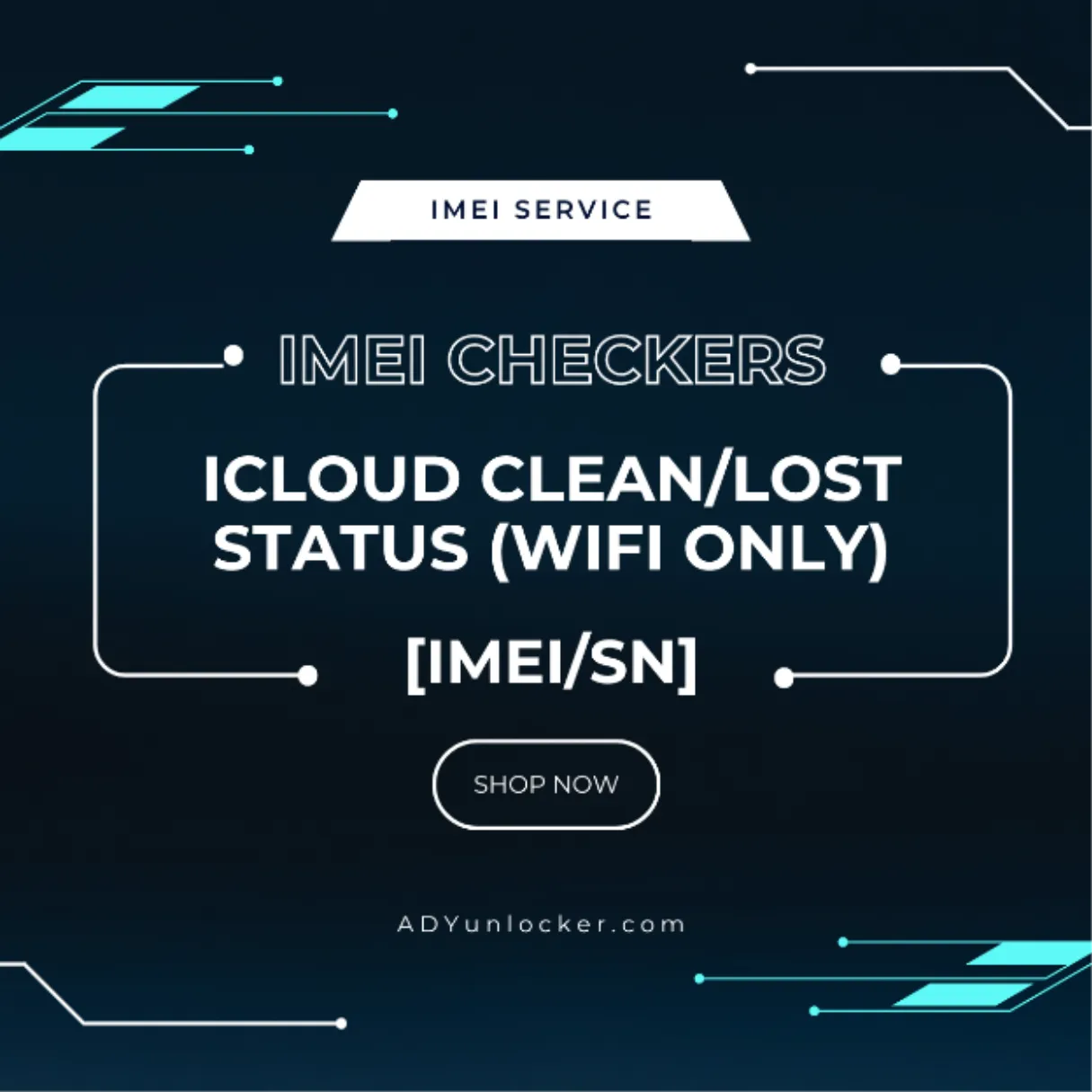 iCloud Clean/Lost Status (WiFi Only) [IMEI/SN]