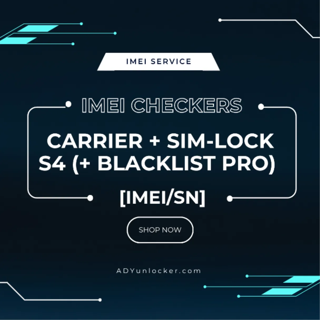 Carrier + SIM-Lock S4 (+ Blacklist Pro) [IMEI/SN]