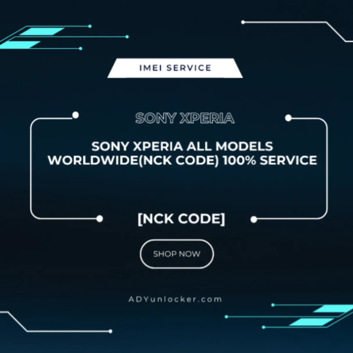Sony Xperia All Models WORLDWIDE(NCK CODE) 100% SERVICE