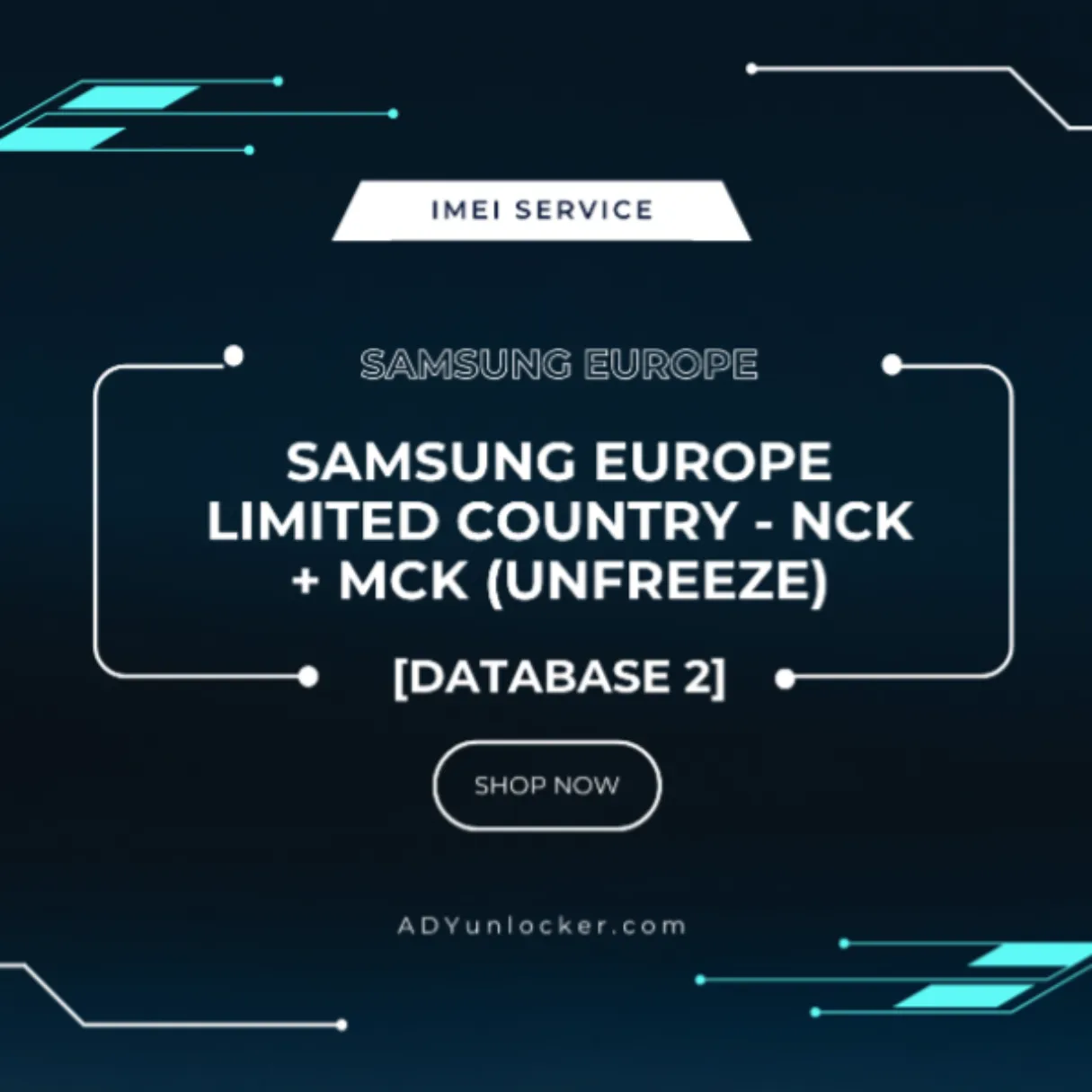 Samsung Europe Limited Country - NCK + MCK (Unfreeze) - Database 2