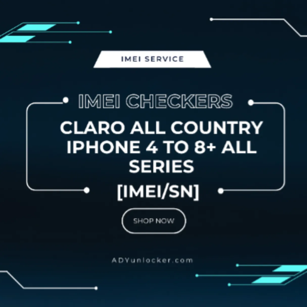 Claro All Country iPhone 4 to 8+ All Series