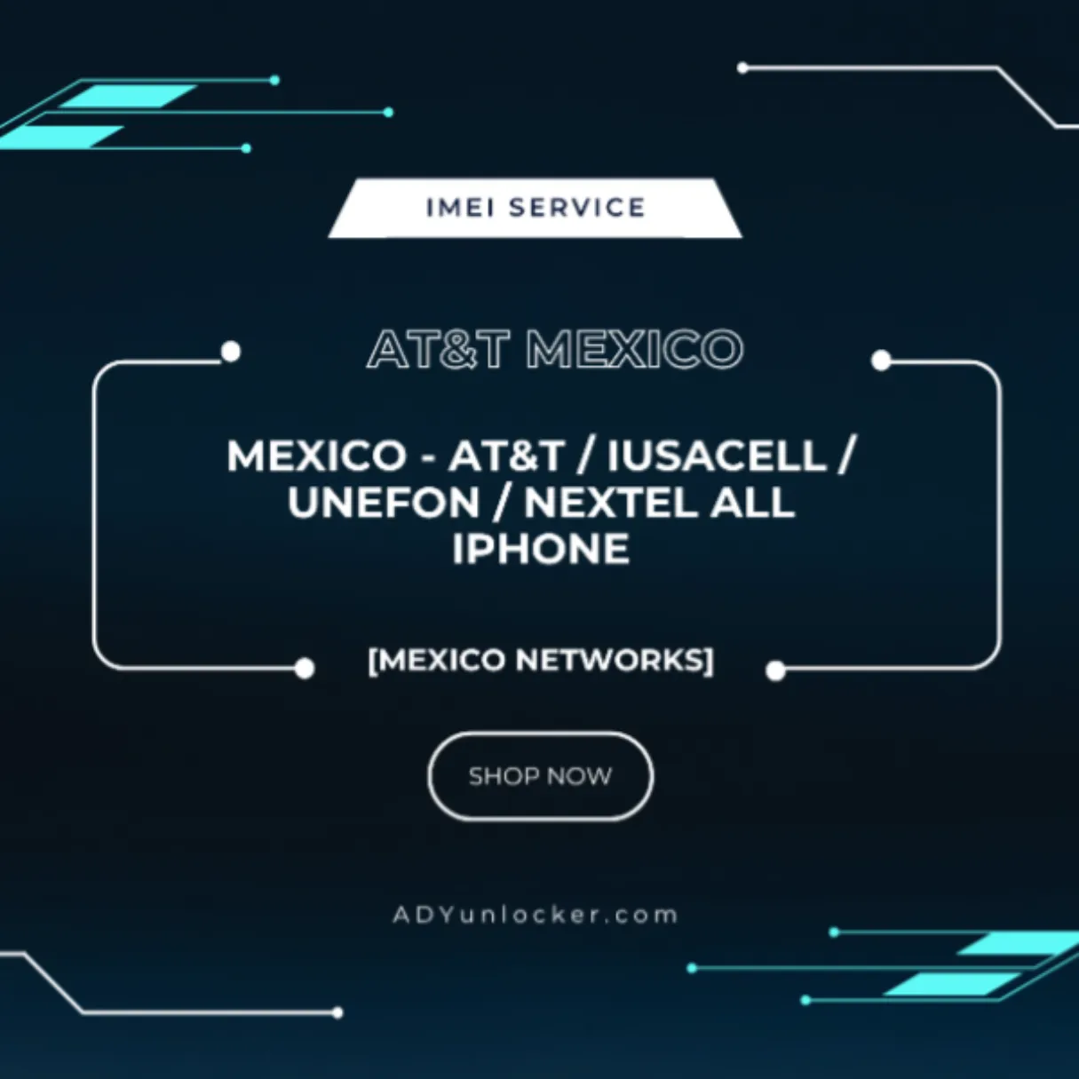 Mexico - AT&T / Iusacell / Unifone / Nextel - iPhone All Models Clean