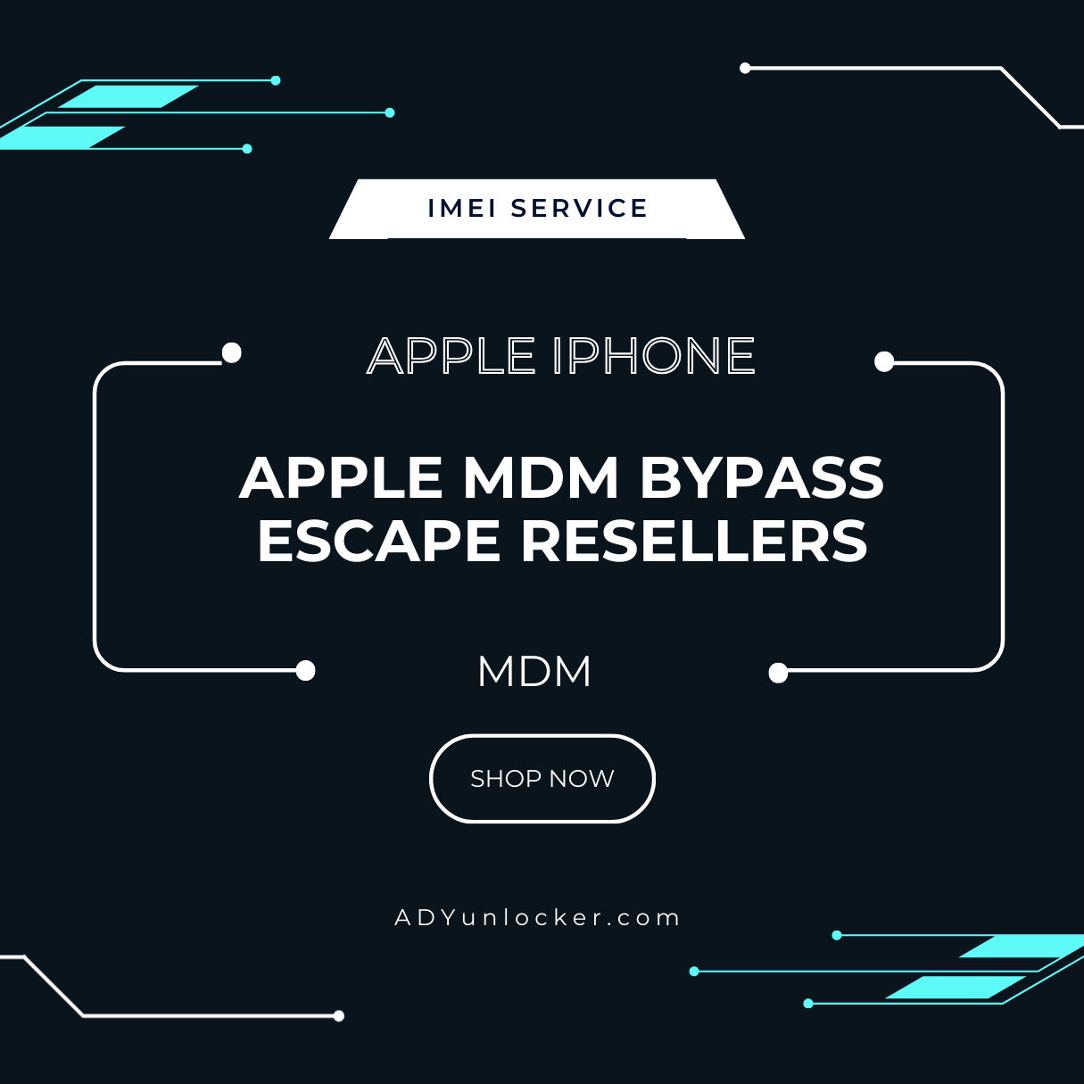 APPLE MDM BYPASS ESCAPE RESELLERS