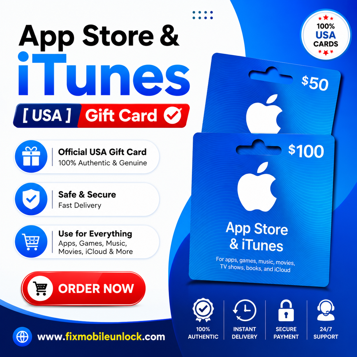 ITunes Gift Card 30$ US