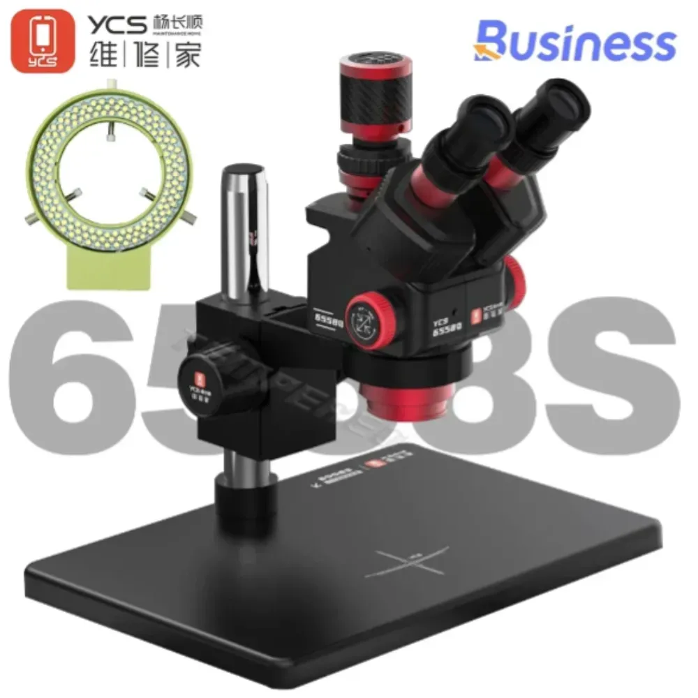 YCS 6558S Ultra HD Trinocular Microscope With Base