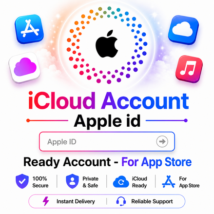 iCloud Account - Apple iD Ready Account - ( For App Store ) - Instant