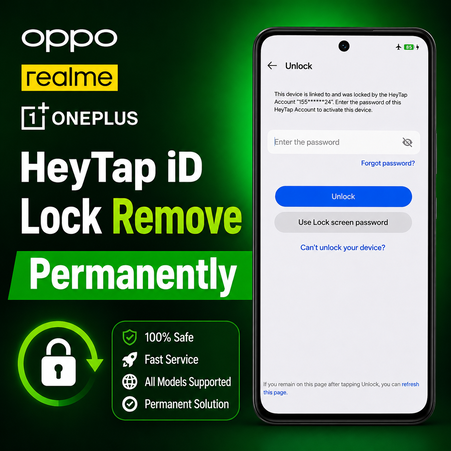 Realme/Oppo/OnePlus - HeyTap ID Lock Remove Offcially
