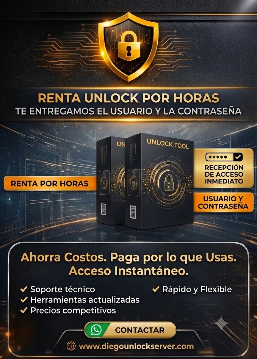 UNLOCK TOOL RENT [6 hours] ✅
