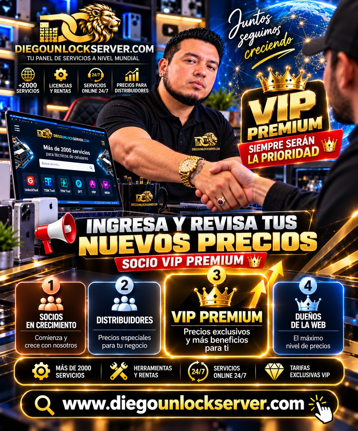 VIP Premium | Acceso 12 meses (incluye $5 en créditos)