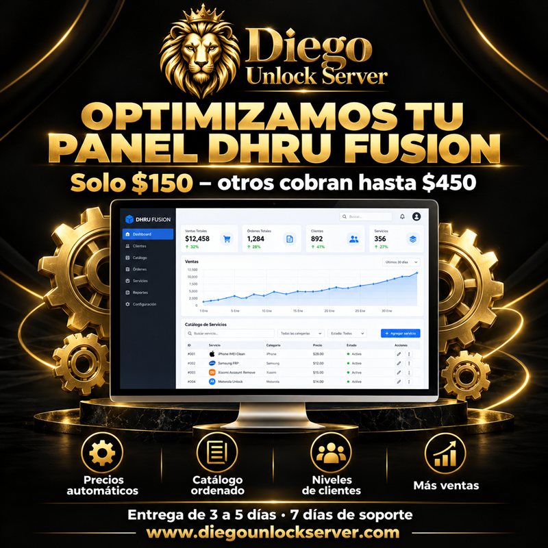 Optimización de tu panel Dhru Fusion | Servicio profesional ✅