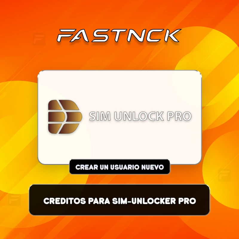 Creditos para SIM-Unlocker PRO - Crear un Usuario Nuevo