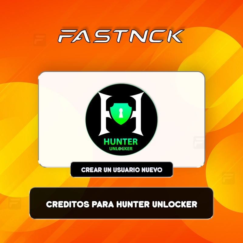 Creditos para Hunter Unlocker - Crear un Usuario Nuevo