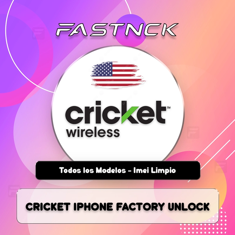 USA Cricket iPhone Factory Unlock – Todos los Modelos Imei Limpio