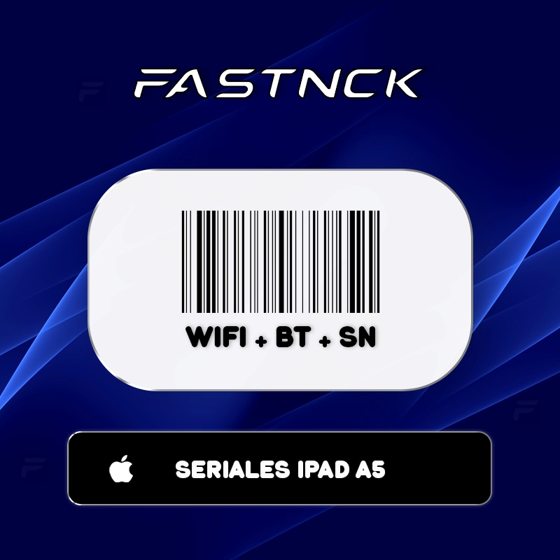 Seriales Apple para Procesadores A5 A6 A6X - WIFI + BT + SN
