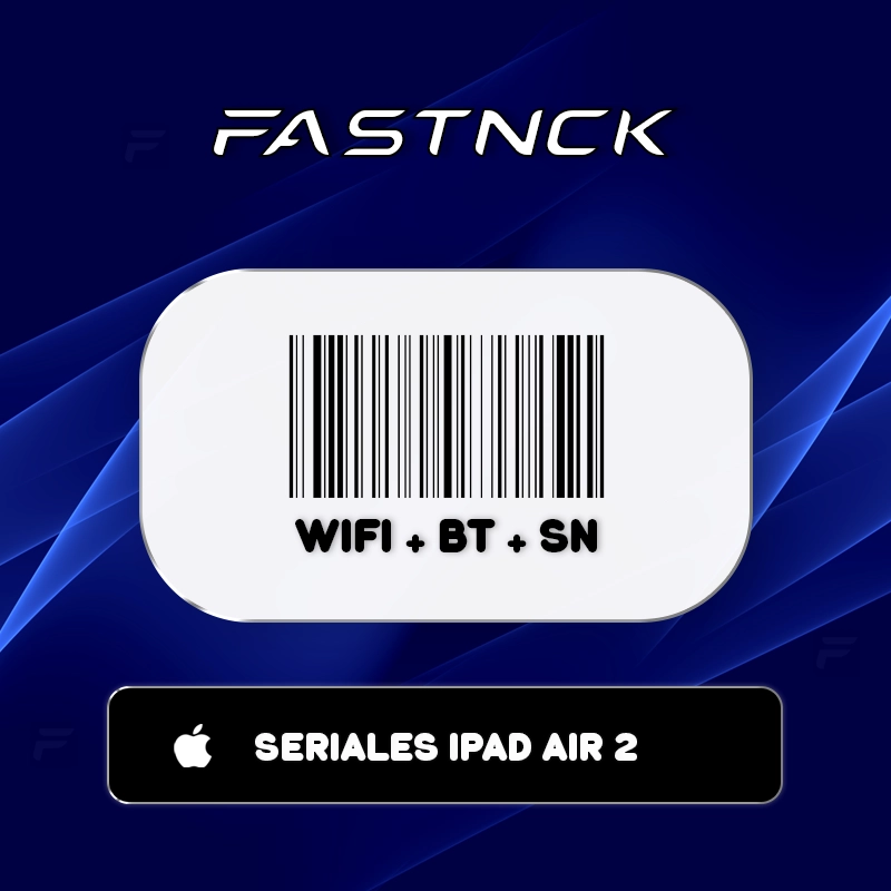Seriales Apple para iPad Air 2 - WIFI + BT + SN