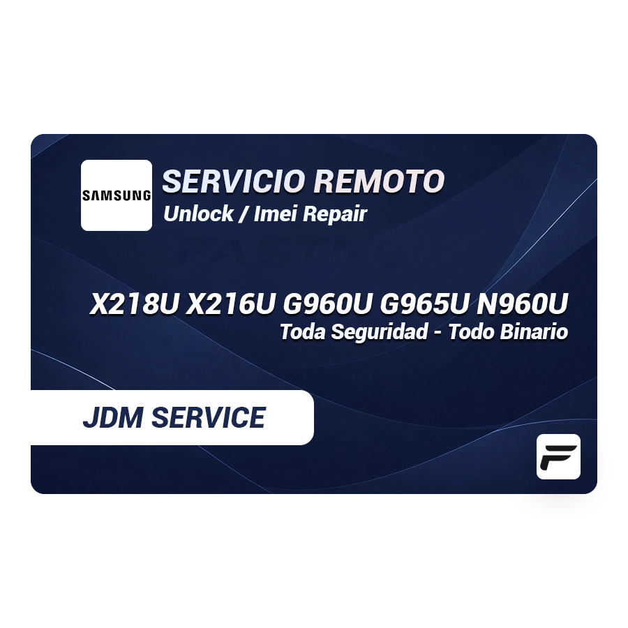 Samsung Remote Service para modelos X216 | X218U | G960U G965U | N960U