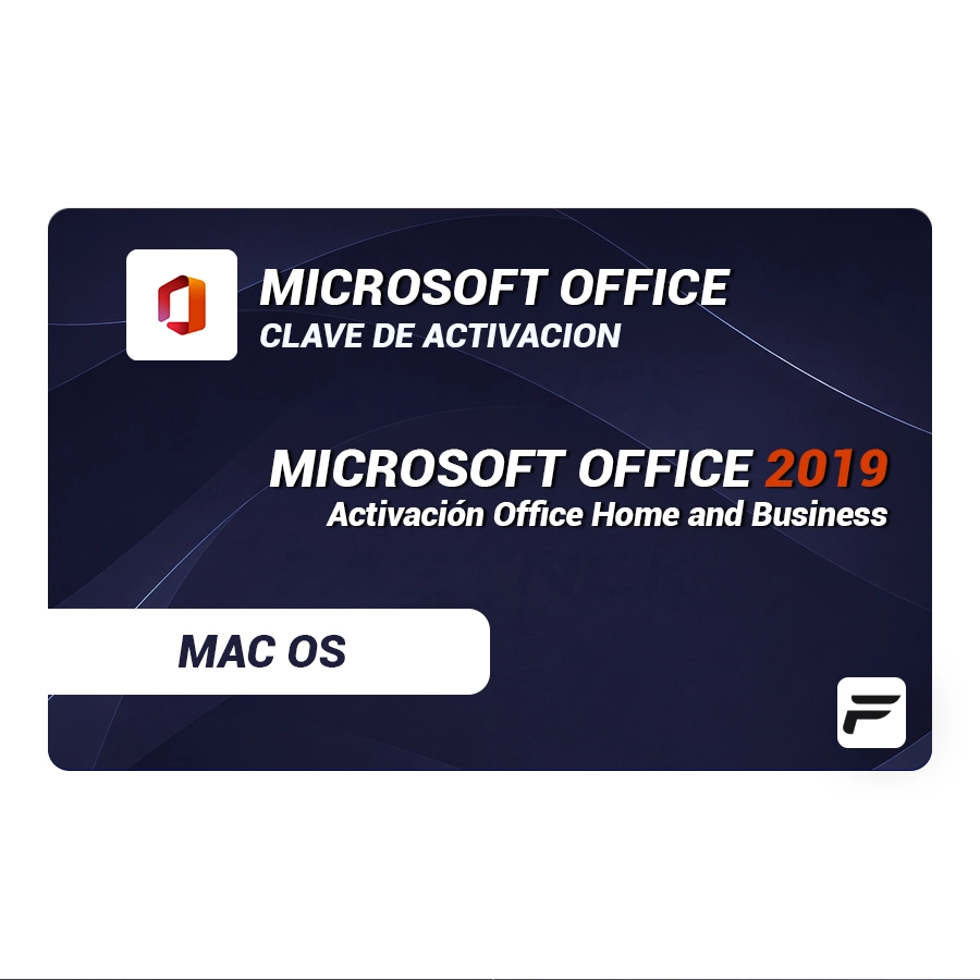 Licencia para Microsoft Office 2019 Home and Business - MAC OS
