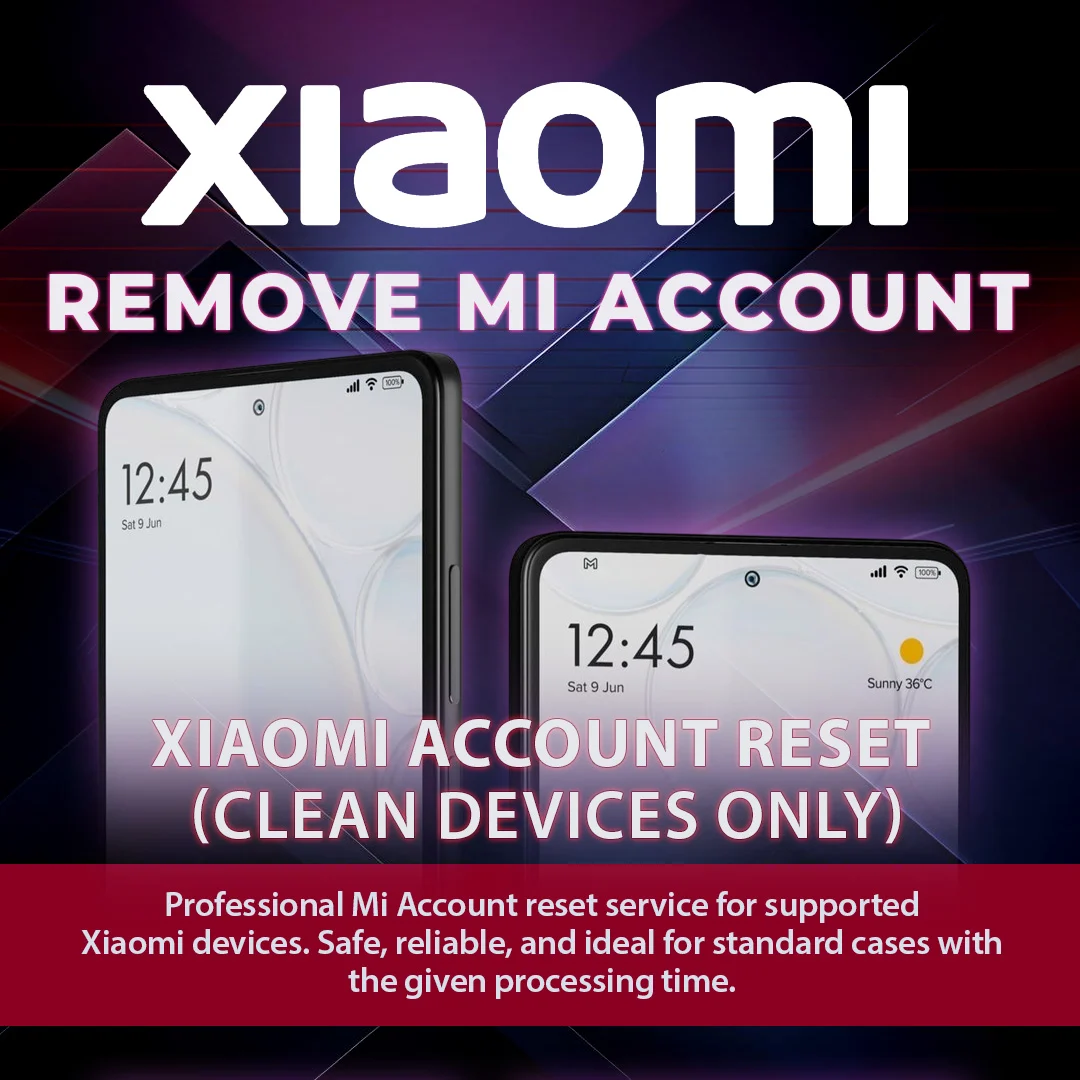 XIAOMI REACTIVATION LOCK REMOVE (FROM THAILAND ONLY) CLEAN MI ACCOUNT