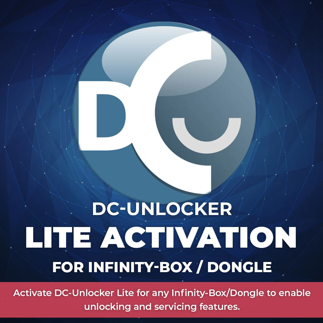 DC-Unlocker Lite activation for Any Infinity-Box/Dongle