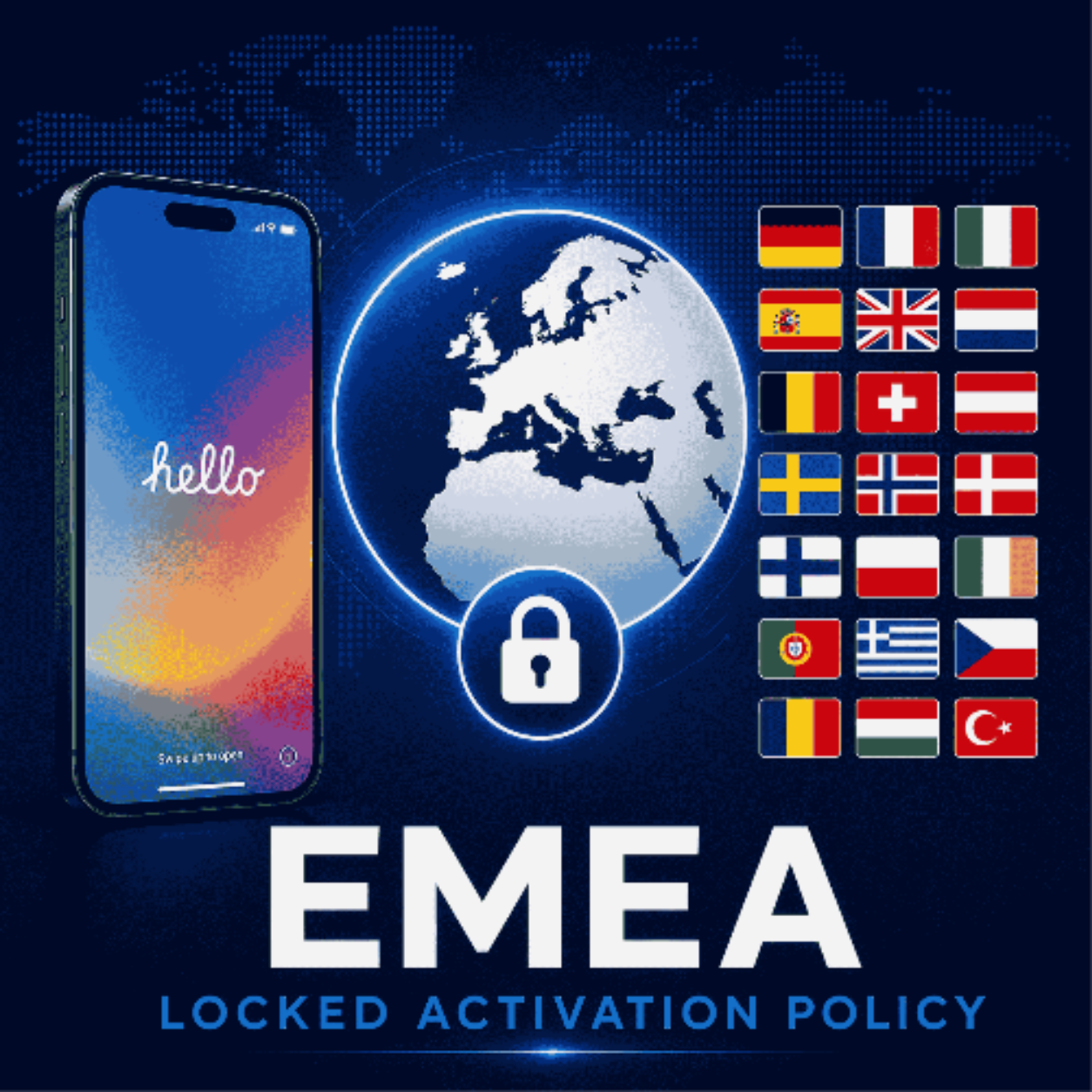 EMEA Unlock - iPhone 6S - 17 Series | INSTAN AUTO API ✅