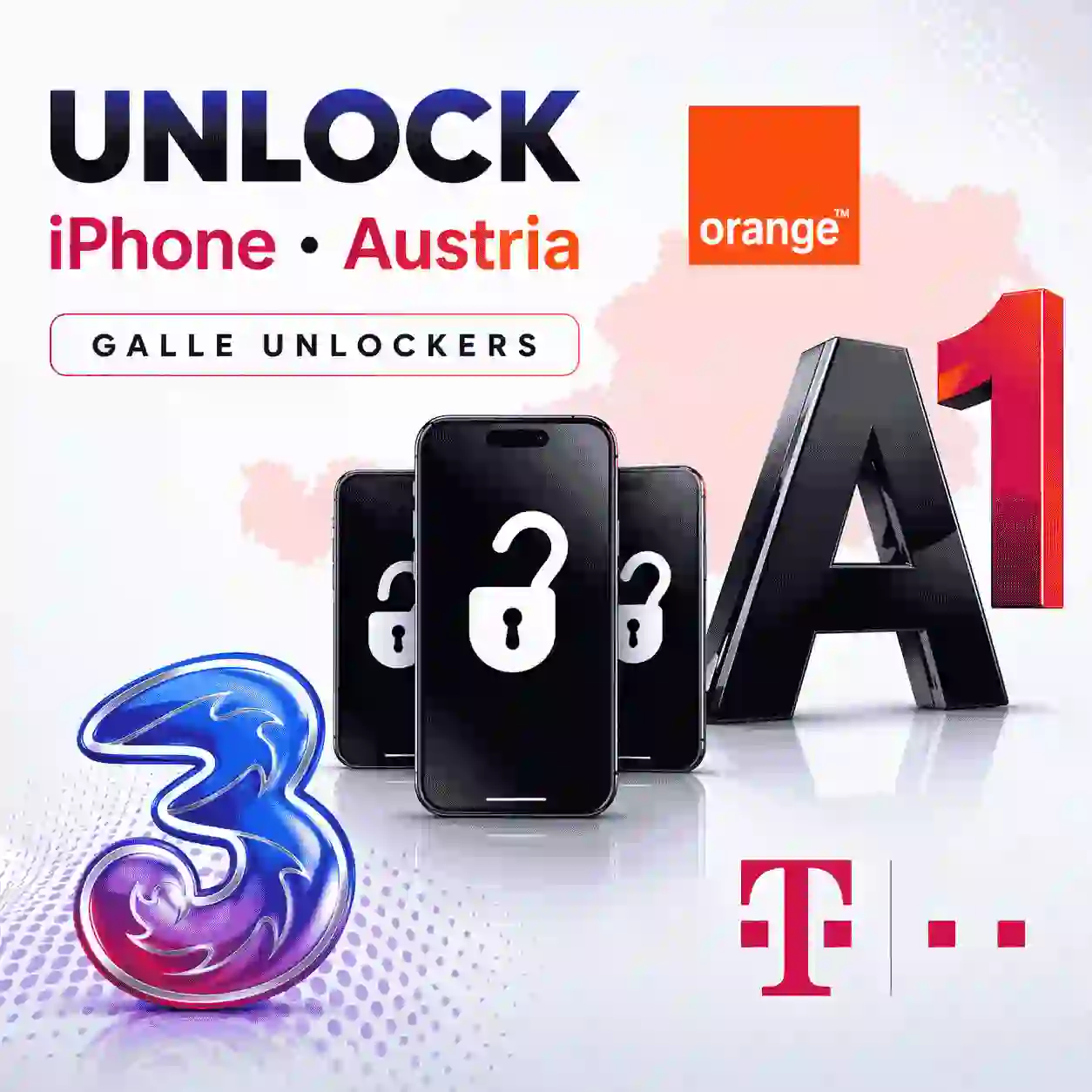 Austria Mobilkom (A1) iPhone All Models (Clean Only)