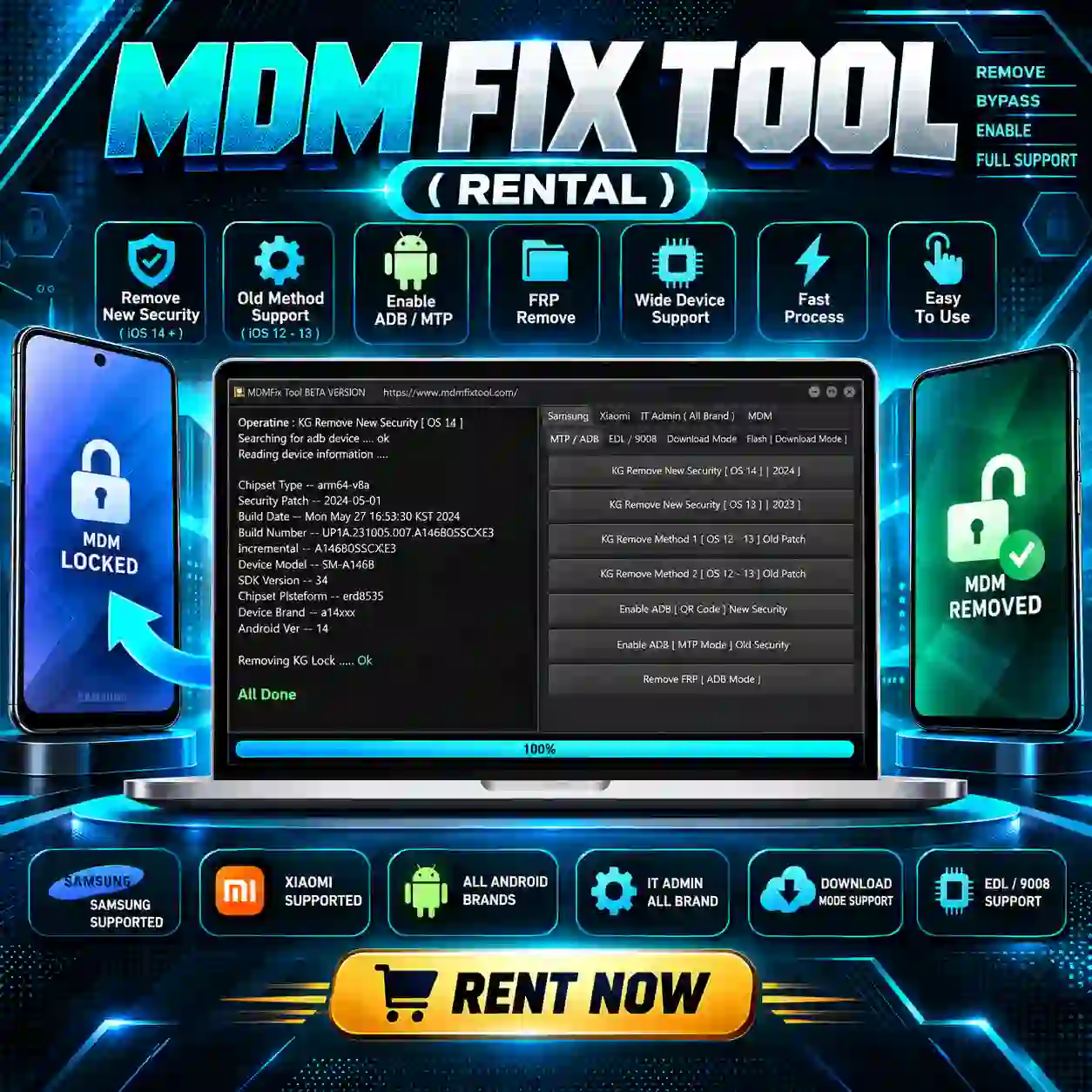 MDM FIX TOOL RENT ( 6 Hours ) (Rental)