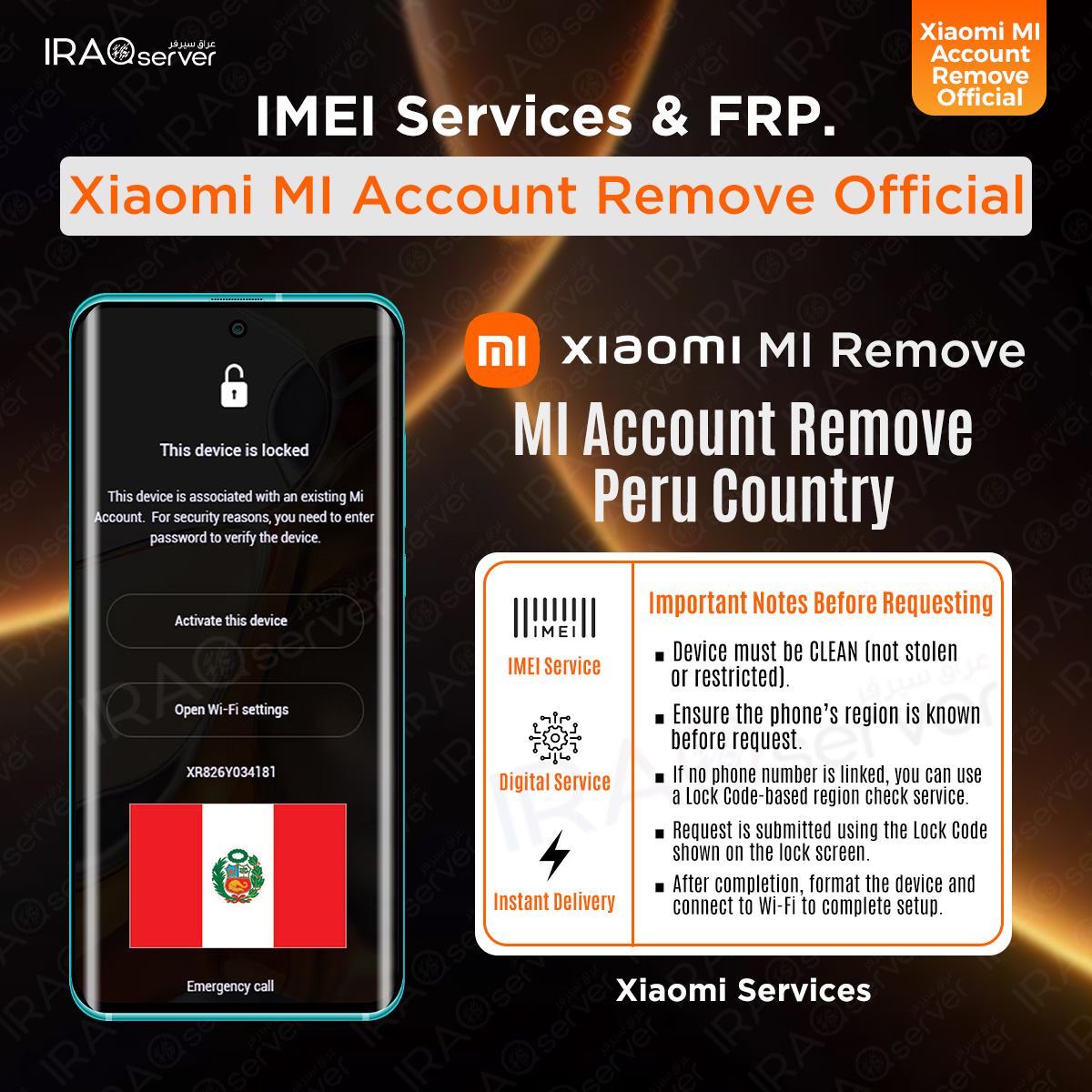 Xiaomi MI Account Remove - Peru ( Devices Clean )