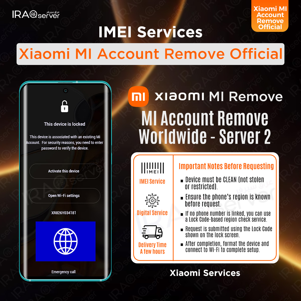 Xiaomi MI Account Remove - Worldwide ( Devices Clean ) Fast
