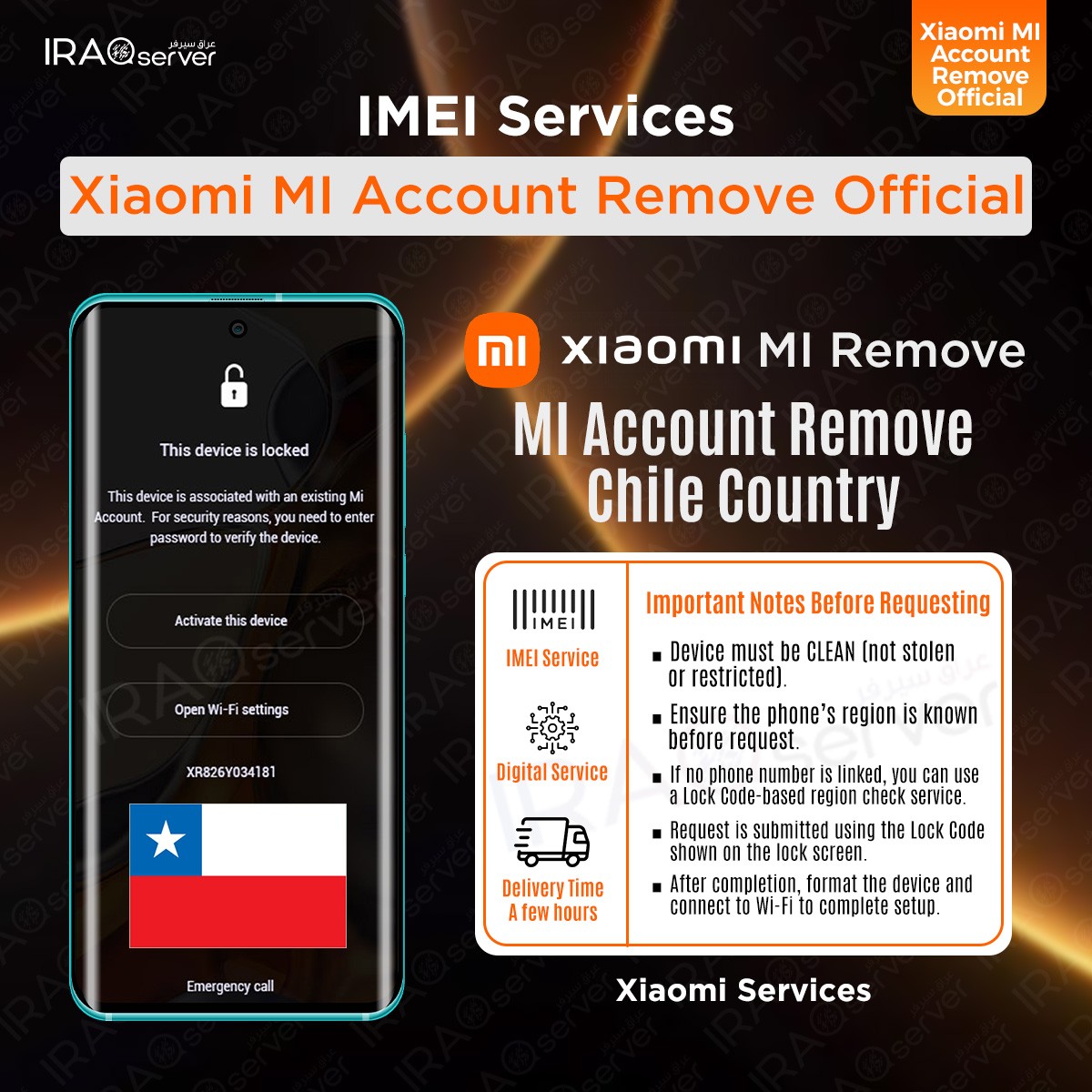 Xiaomi MI Account Remove - Chile ( Devices Clean )