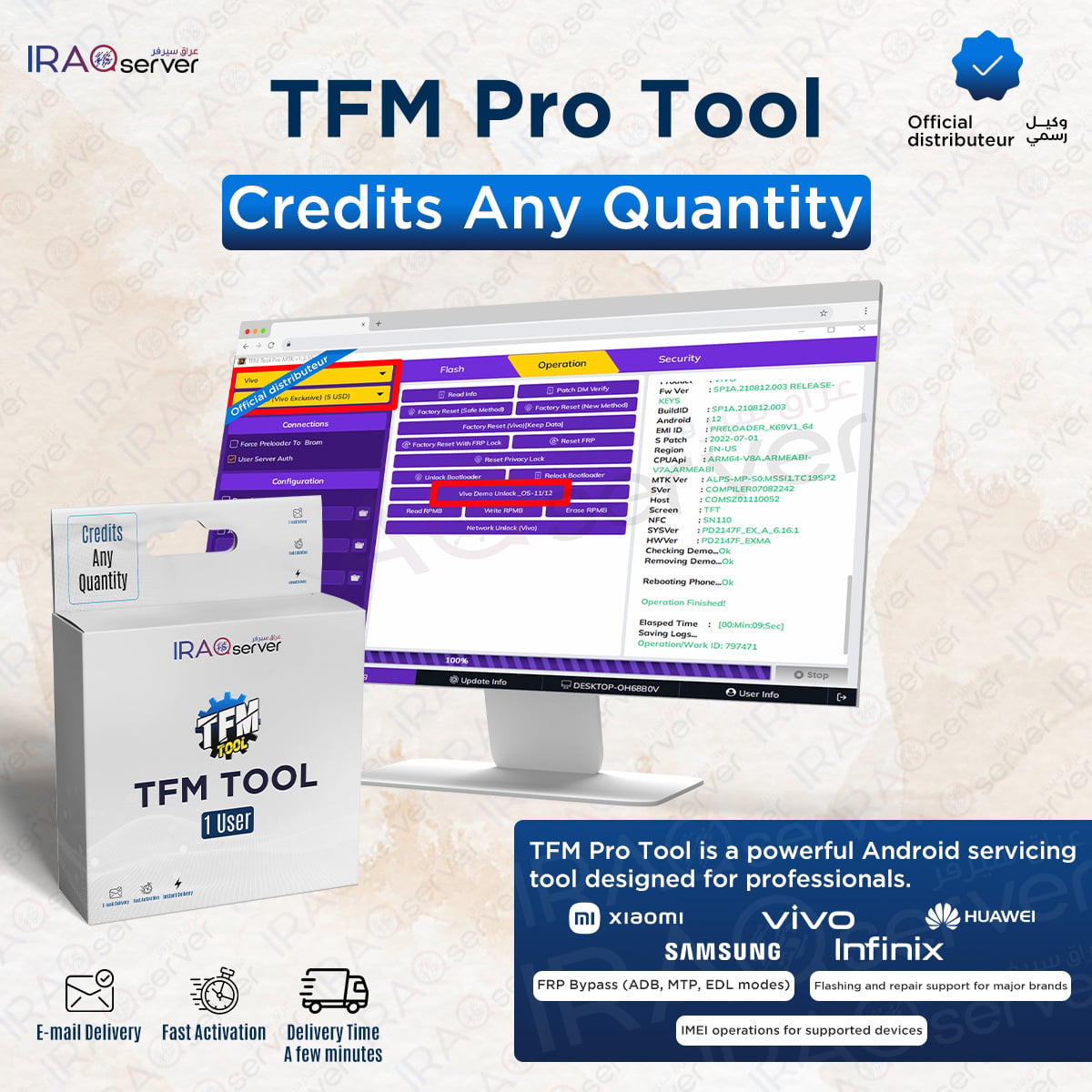 TFM Pro Tool (Credits Any Quantity)