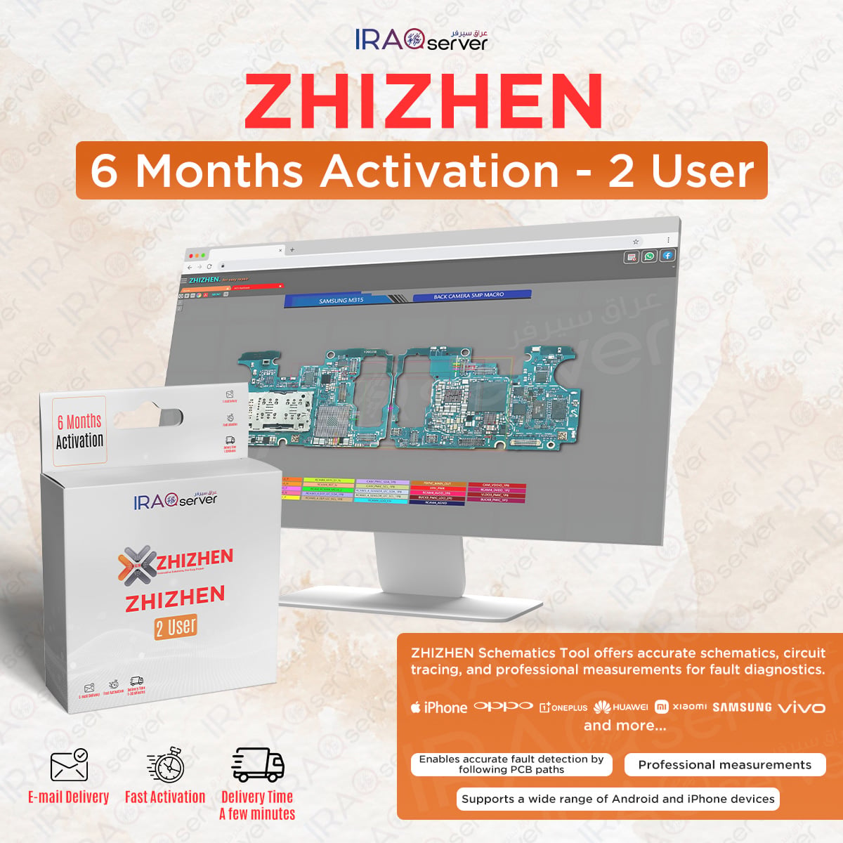 Zhizhen Schematics Tool - 6 Months Activation ( 2 PC - License Key )