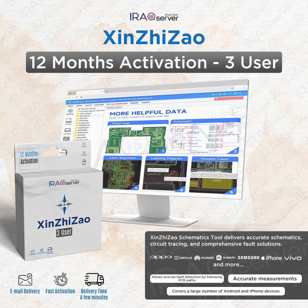 XinZhiZao Schematics Tool - 12 Months Activation (3 PC - License Key )