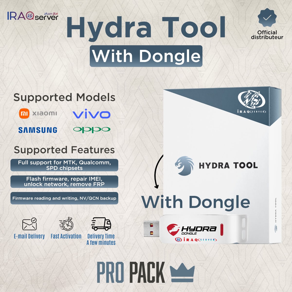 Hydra Tool Pro Pack ( With Dongle - Box )