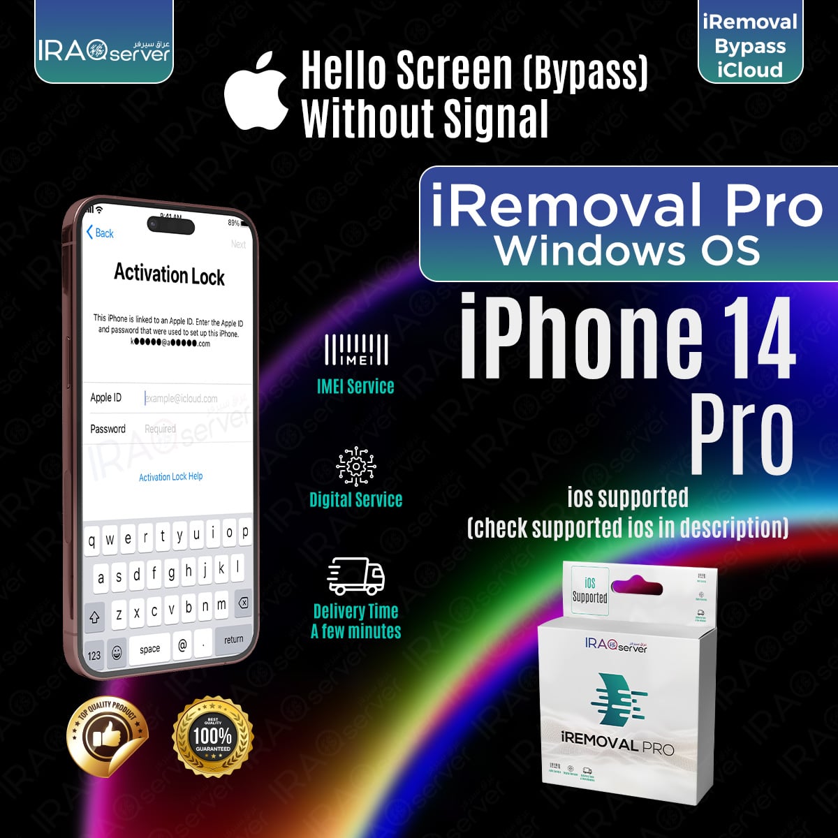 iRemoval PRO Edition - iPhone 14 PRO Hello Bypass without Signal