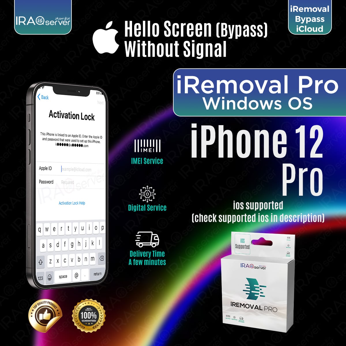 iRemoval PRO Edition - iPhone 12 PRO Hello Bypass without Signal