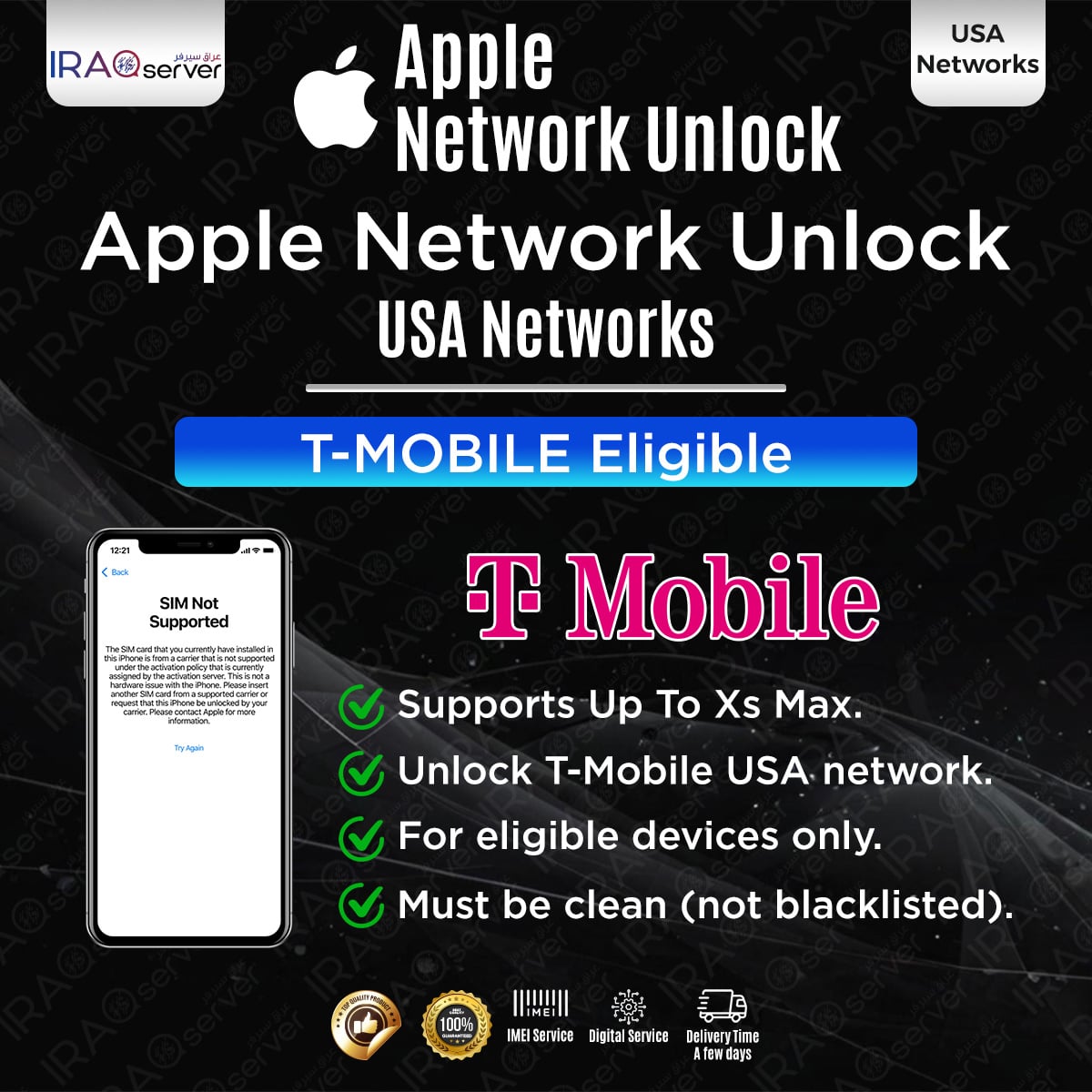 iPhone Up To Xs Max - US Network (T-Mobile)
