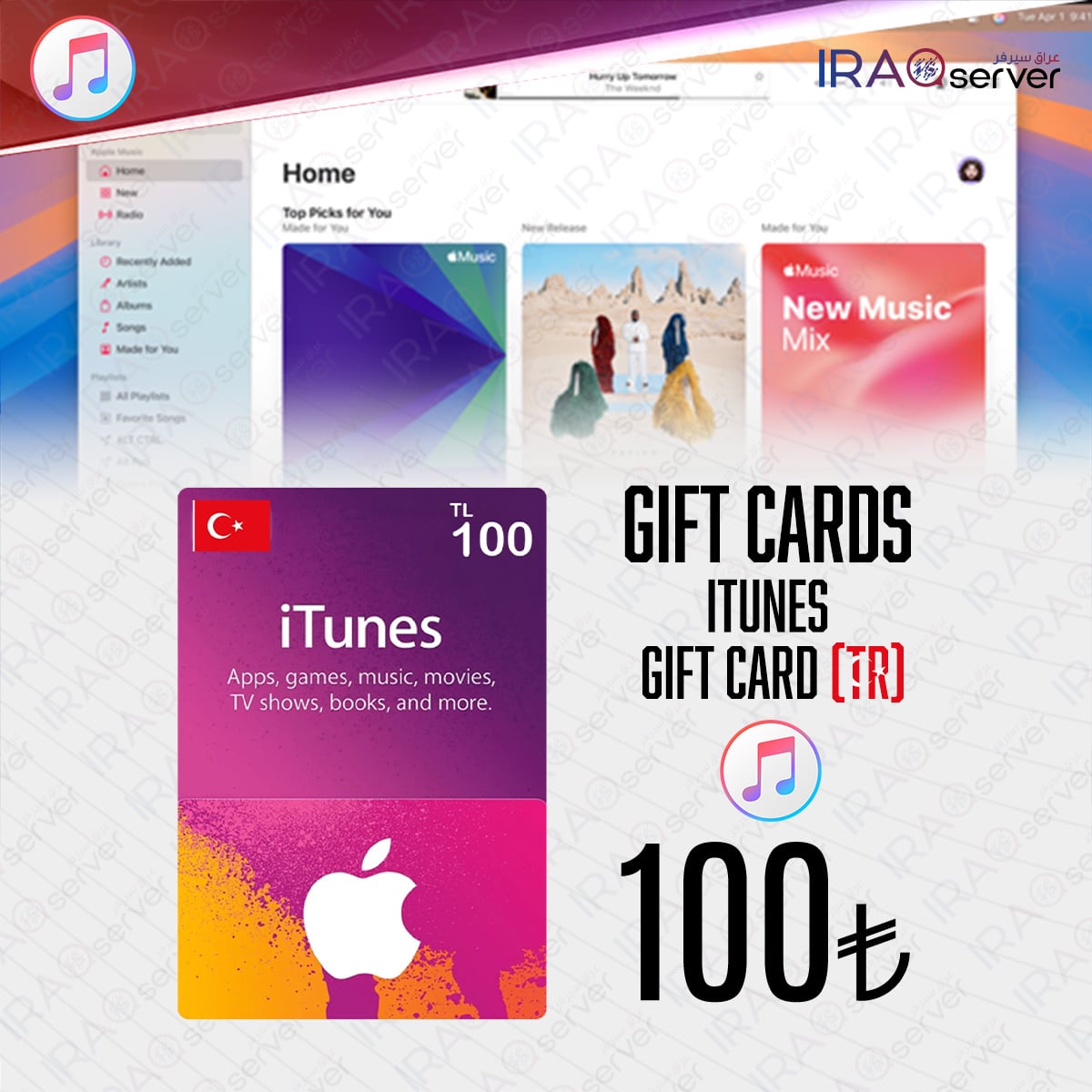 iTunes Card 100 TL