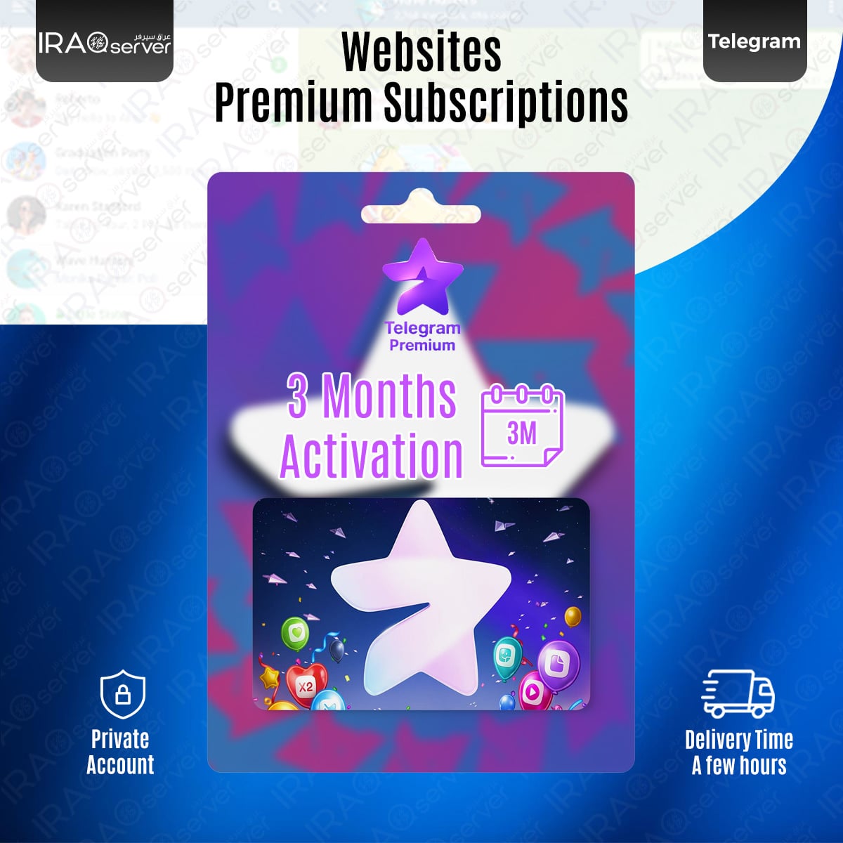 Telegram Premium For (3 Months)