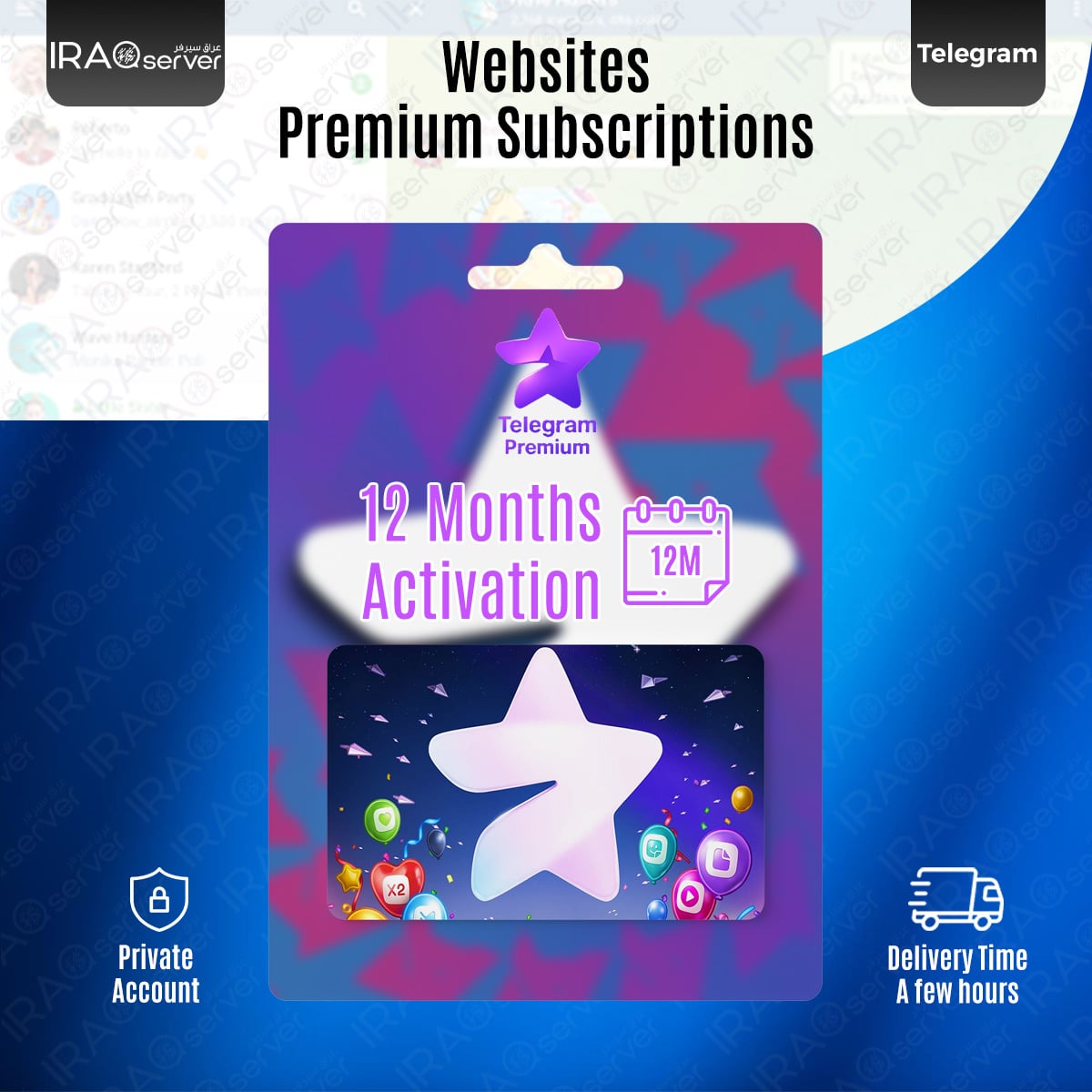 Telegram Premium For (12 Months)