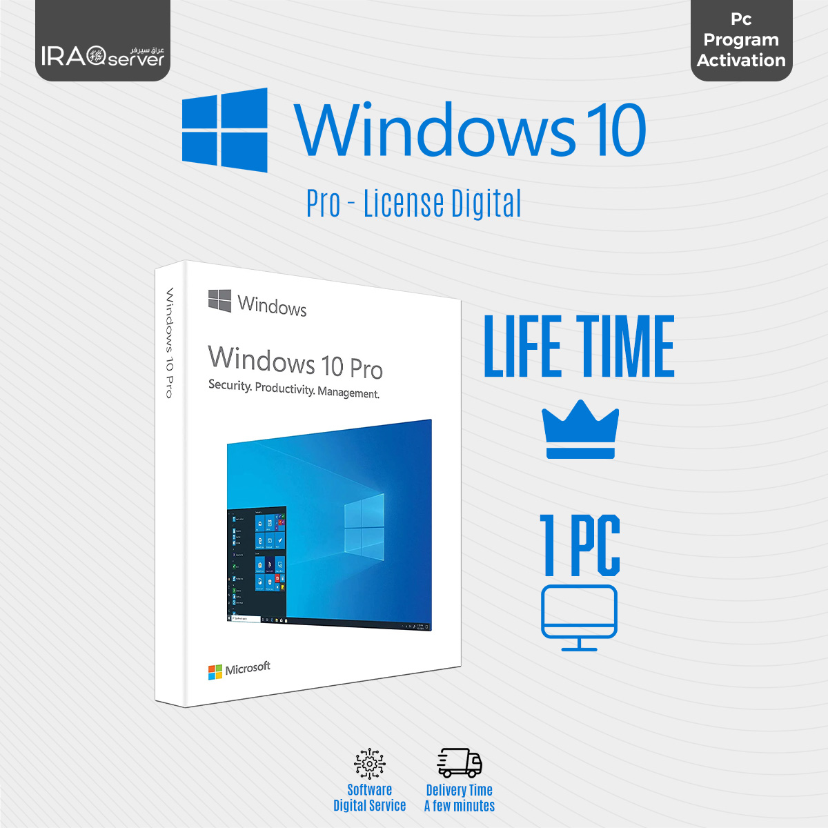 Windows 10 pro (Life Time)