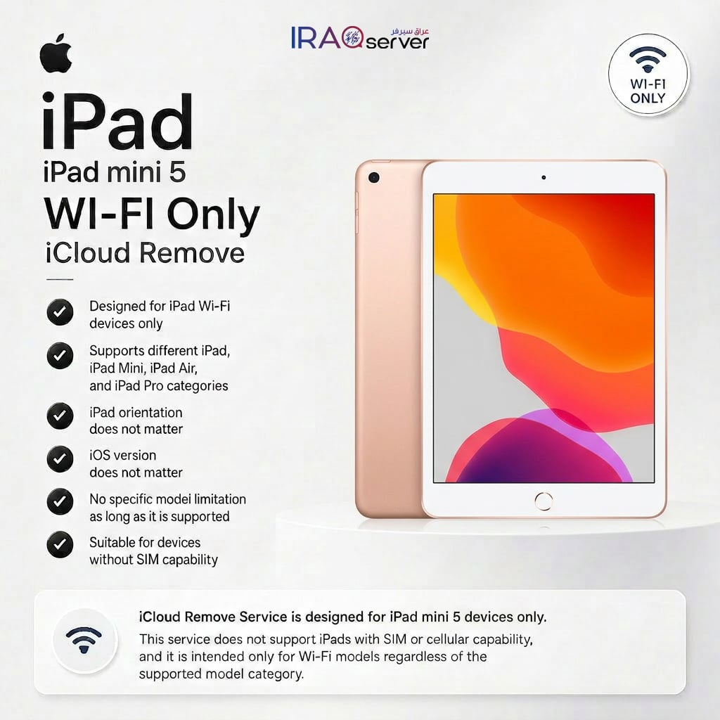 iPad mini 5 WI-FI Only - iCloud Remove