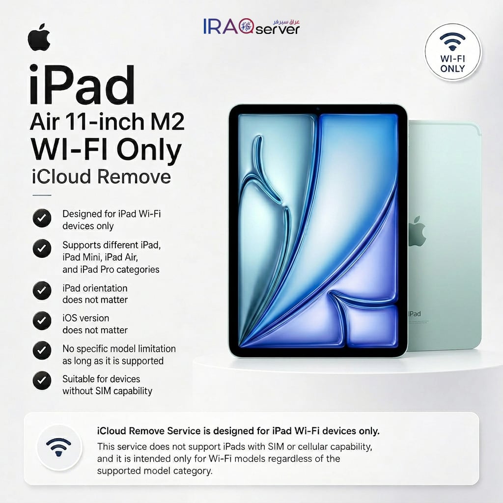 iPad Air 11-inch M2 WI-FI Only - iCloud Remove