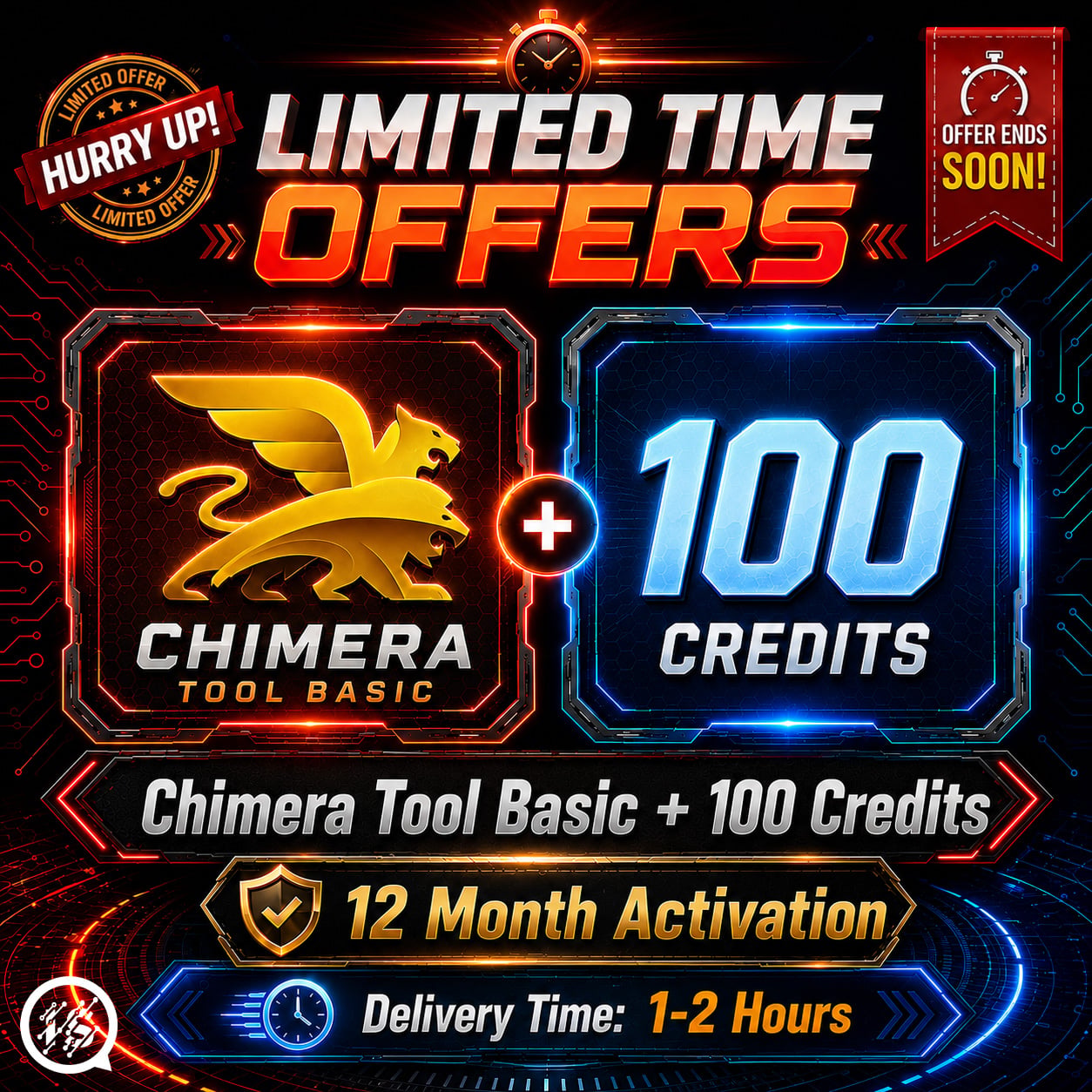 (Chimera Tool Basic + 100 Credits) - 12 Month Activation