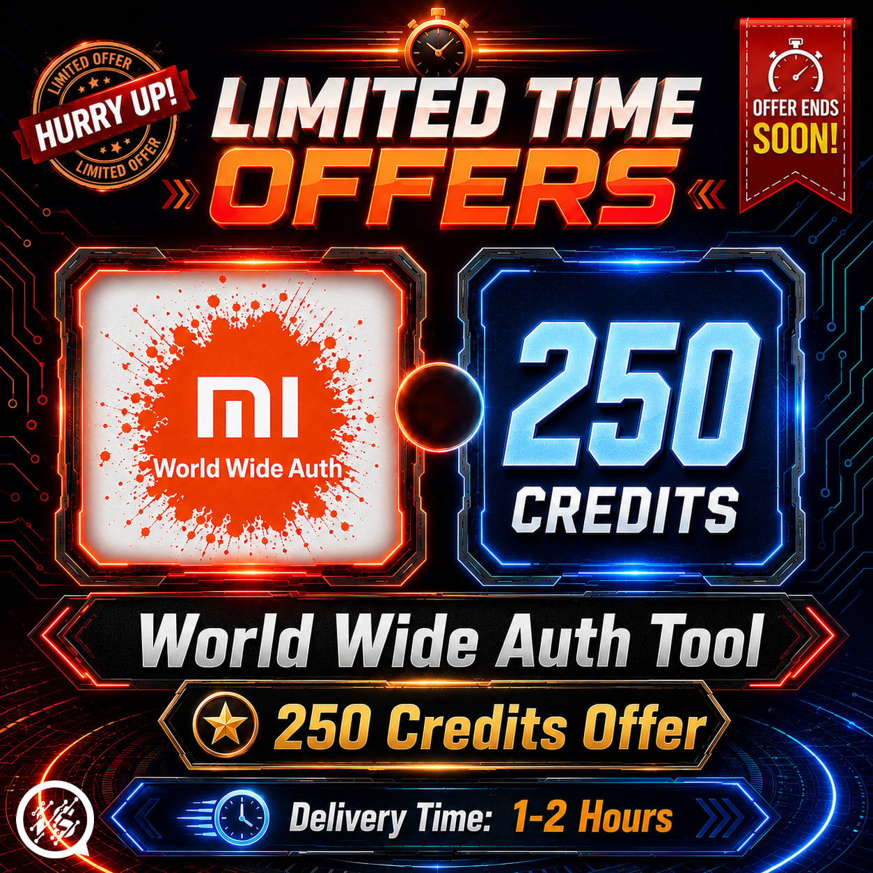 (World Wide Auth Tool) - 250 Credits Offer