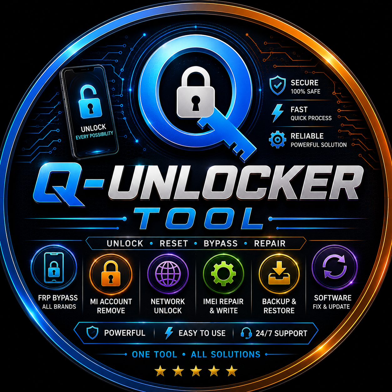 Q-UNLOCKER Tool Add Credits to (New Account)